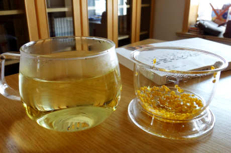 制作干桂花茶的方法