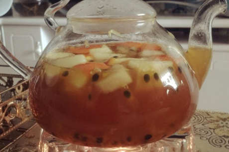 百香果果茶的步骤